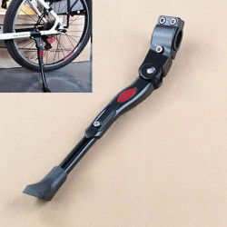 Black MTB Road Bike Side Kickstand Mountain Bicycle Adjustable Alloy Stand New